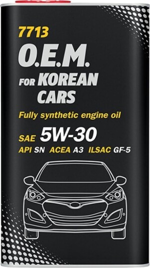 Motorolje MANNOL FOR KOREAN CARS 5W30 1L