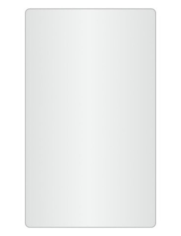 Loevschall Refine Square speil, 60x100 cm, børstet aluminium