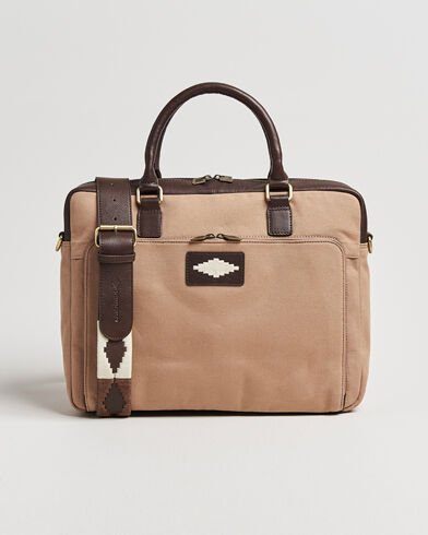 Pampeano Mensajero Canvas Briefcase Sand