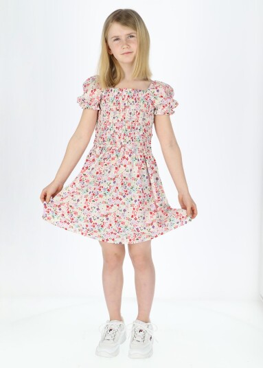 Seaside Miami Smock Dress Jr Multi Flower 170 Skjørt