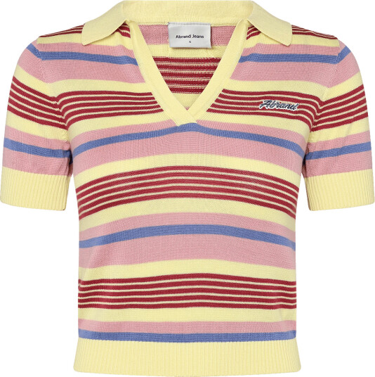 ABRAND Team Player Knit Polo Multi   Multi/patterned   S