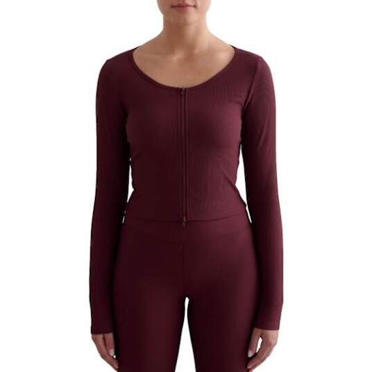 Aim'n Treningstopp Ribbed Performance Zipped Cardigan Rød Aim'n Treningstopp Ribbed Performance Zipped Cardigan Rød