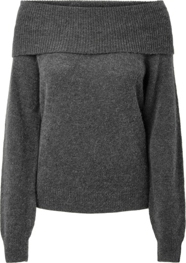 YAS Yasjohi Os Wool Blend Pullover S. Noos   MEDIUM GREY MELANGE   XS