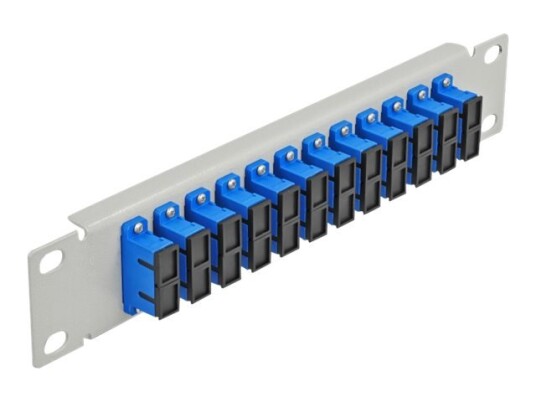 Delock - Koblingspanel - Sc Duplex Sm X 12 - Grå - 1U - 10"
