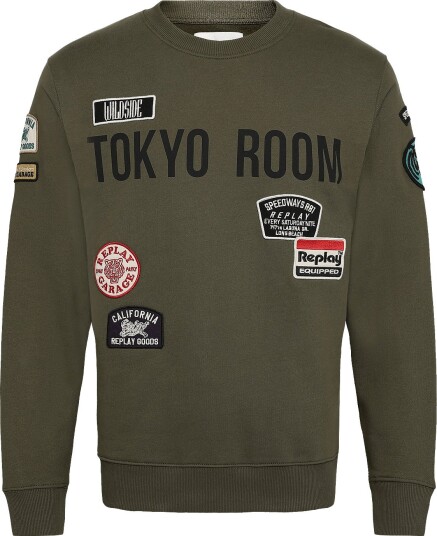 Replay Jumper Regular Khaki green XXL