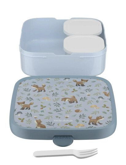 Mepal Madkasse Bento Campus Forest Friends - Blue - 18X18X6.2CM