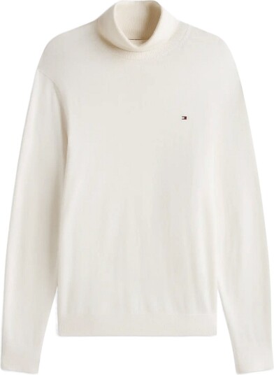Tommy Hilfiger Pima Org Ctn Cashmere Roll Neck Cream XL