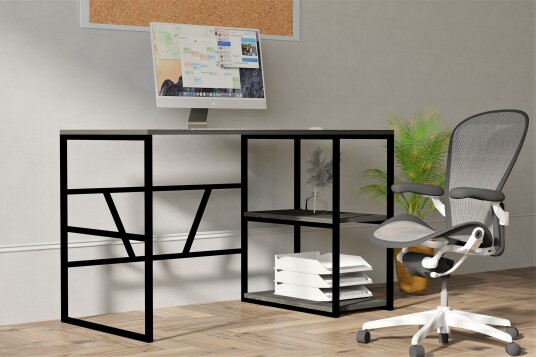 Skrivebord Jaxar 120 cm Antrasitt