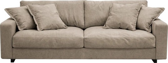 Valencia ekstra dyp 3 seters sofa i chenille Brun