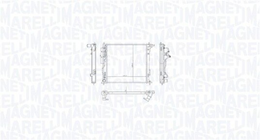 Radiator MAGNETI MARELLI 350213216300 Radiator MAGNETI MARELLI 350213216300