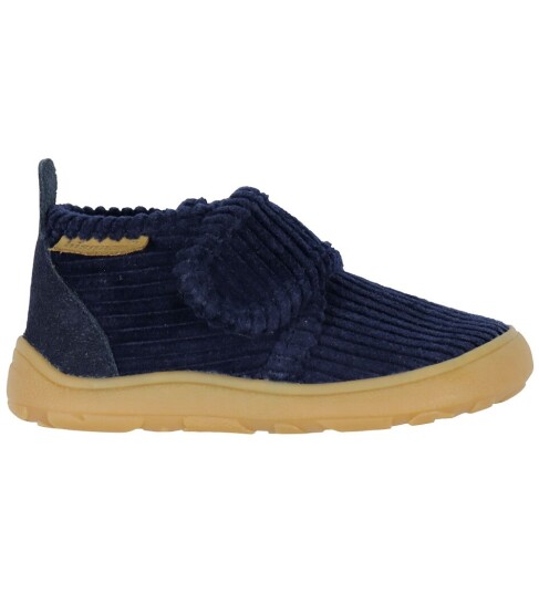Bisgaard Navy Corduroy Barefoot Basic Home Sko 27