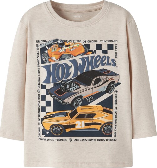 Name It Nmmjunior Hotwheels Ls Nreg Top Box Mat Beige 110