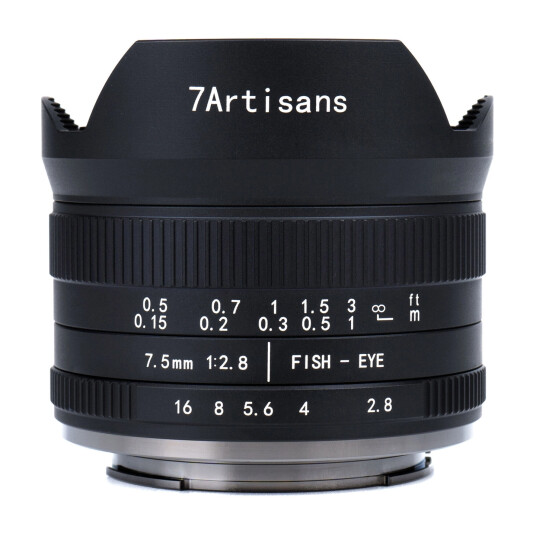 7Artisans 7,5mm f/2.8 II Fisheye RF mount. Sort 7Artisans 7,5mm f/2.8 II Fisheye RF mount. Sort