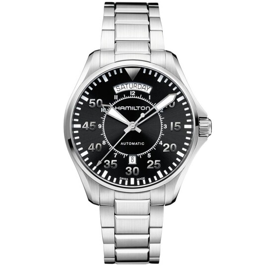 Hamilton Khaki Aviation Pilot Day Date Auto H64615135 - Herre - 42 mm - Analog - Automatisk - Safirglass