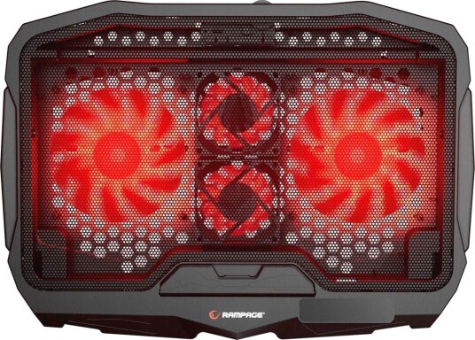 Rampage AD-RX34 Laptopkjøler Opptil 17" Svart