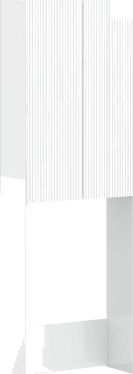 vidaXL Toalett skap ARNHEM Høgglans hvit 66 x 25,5 x 190 cm