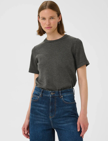 InWear Vincentiw Melange Karmen T-Shirt - Grey - S InWear Vincentiw Melange Karmen T-Shirt - Grey - S