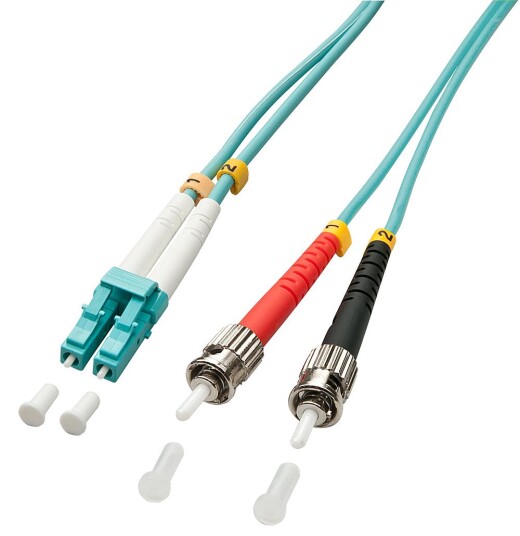 LINDY Fibre Optic Cable LC/ST OM3 1m Factory Sealed