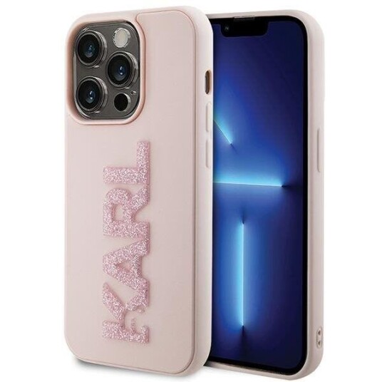 Karl Lagerfeld Iphone 15 Pro Max Deksel 3d Rubber Karl Rosa