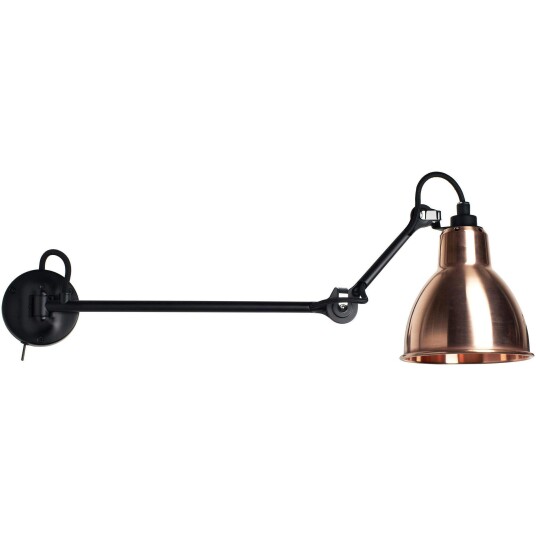 Lampe Gras N°204 L40 SW Vegglampe Rå Kobber