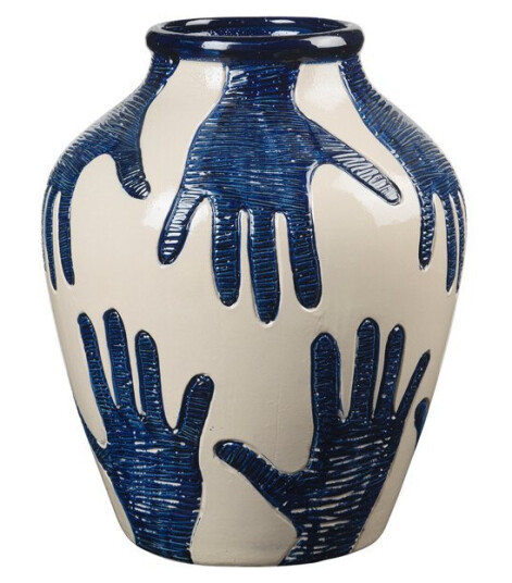 Broste Copenhagen Mime vase 40 cm Intense blue-rainy day