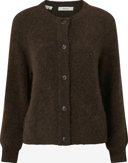 Selected FEMME - Kofte slfLulu LS Knit Short Cardigan - Brun Selected FEMME - Kofte slfLulu LS Knit Short Cardigan - Brun