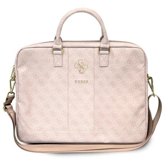 Guess Veske i kunstskinn For Laptop 15" - Big Logo - Rosa Guess Veske i kunstskinn For Laptop 15" - Big Logo - Rosa