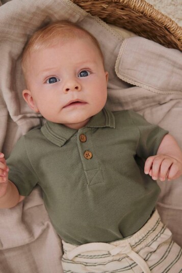 En Fant Body SS Polo Sea Spray (80 / 1 år)