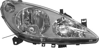 VAN WEZEL 4040964 Frontlykter