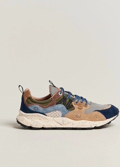 Flower Mountain Yamano 3 Suede/Nylon Sneaker Navy/Light Brown Flower Mountain Yamano 3 Suede/Nylon Sneaker Navy/Light Brown