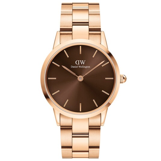 Daniel Wellington DW Klokke Iconic Link Amber 36mm Roségull Daniel Wellington DW Klokke Iconic Link Amber 36mm Roségull