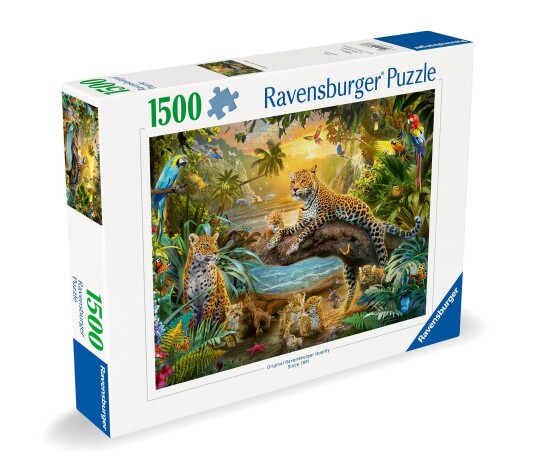 Ravensburger - Puzzle Leopard Family In The Jungle 1500p  12000738 
