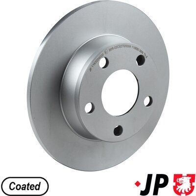 Bremseskive JP GROUP 1163204000