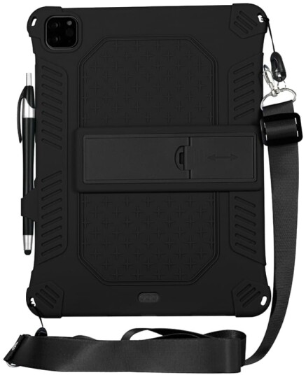 Trolsk Silikondeksel med Stropp (iPad Pro 11/Air 5/Air 4) Svart