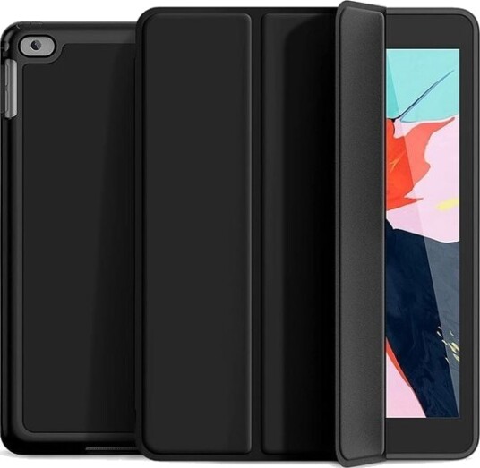 Trifold Deksel med stativ til iPad 9,7" Gen 5 / 6 - Svart