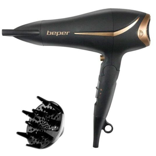 Beper 40404 Hårtørrer Sammenfoldelig m/Diffuser 2200W Beper 40404 Hårtørrer Sammenfoldelig m/Diffuser 2200W