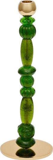 Pols Potten Beads Lysestake 34 cm Mørk Grønn