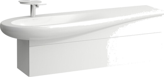 ILBAGNOALESSI Servantskap 1600 135x32 cm 1 skuff Hvit Matt ILBAGNOALESSI Servantskap 1600 135x32 cm 1 skuff Hvit Matt