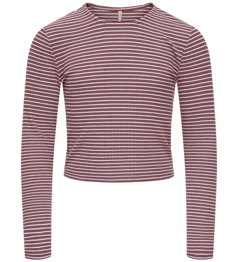 Kids Only Genser   CookPamia   Rose Brown/Tynt White Stripe   Kids Only   13 14 år 158 164   Genser   Bordeaux