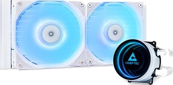 Chieftec Iceberg 240 - Væskekjølesystem For Prosessor - Radiatorstørrelse: 240 Mm - (For: Lga1150, Lga1151, Lga1155, Lga1156, Lga1200, Lga1700, Lga1851, Am2, Am2+, Am3+, Am4, Am5, Fm1, Fm2, Fm2+) - Kobber - 120 Mm - Hvit