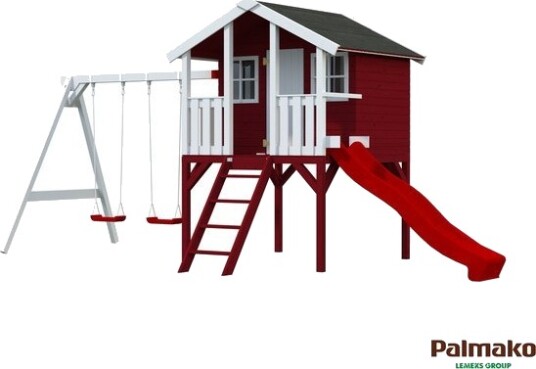 Palmako Lekehus toby med huskestativ Palmako Lekehus toby med huskestativ