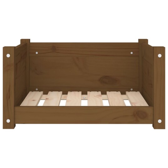Vidaxl Hundeseng Honningbrun 55.5X45.5X28 cm Heltre Furu Vidaxl Hundeseng Honningbrun 55.5X45.5X28 cm Heltre Furu