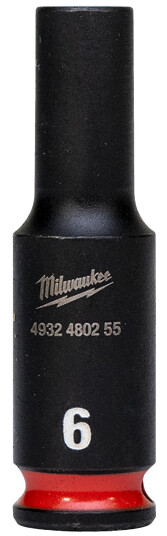 Milwaukee 4932480255 Kraftpipe 1/4", SHOCKWAVE, dybde 6 mm, Håndverktøy