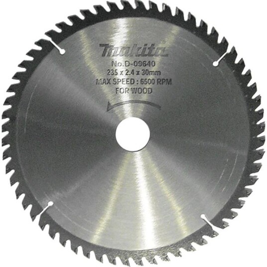 Makita D-09640 Sagblad tre 235x30x2,4 mm Maskintilbehør & forbruk Makita D-09640 Sagblad tre 235x30x2,4 mm Maskintilbehør & forbruk