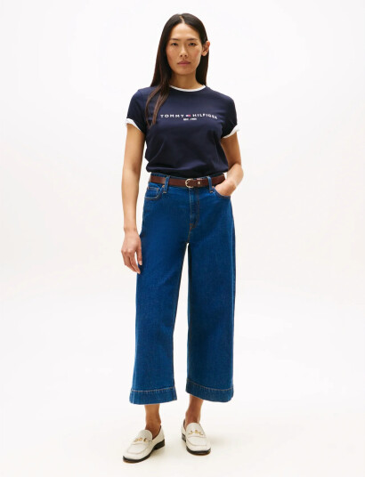 Tommy Hilfiger Heritage Hilfiger C Nk Reg Tee Black XXXL
