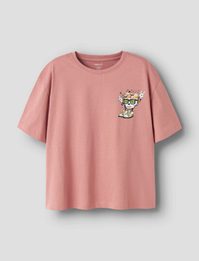 Name It Nkmthad Ss Rlx Top Ps Noos Pink 122 128