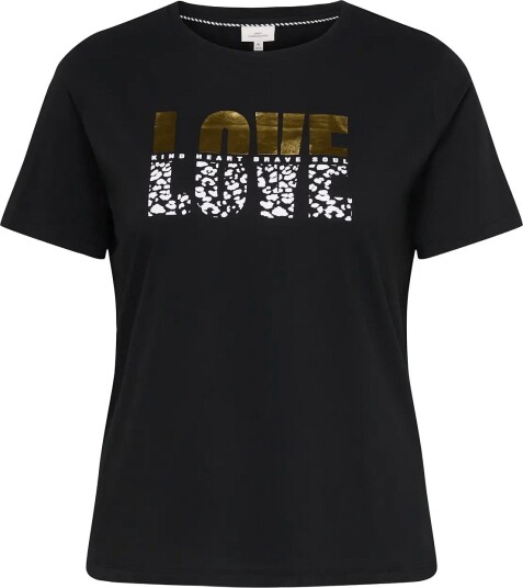 ONLY Carmakoma Carkita S/S Reg Tee Jrs Noos   Black   54