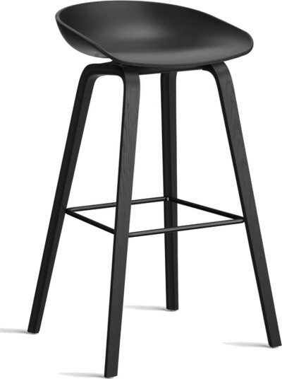 Hay AAS32 Barkrakk H75 Sort/ Stål/Sort