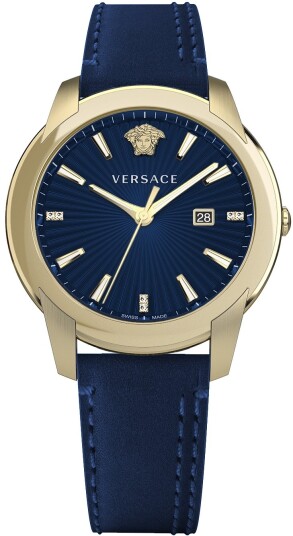 Versace Herreklokke VELQ00819 V Urban Blå/Stål Ø42 mm Versace Herreklokke VELQ00819 V Urban Blå/Stål Ø42 mm