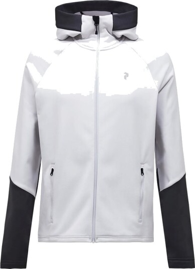 Peak Performance M Rider Essentials Midlayer Zip Hood Antarctica/Motion Grey